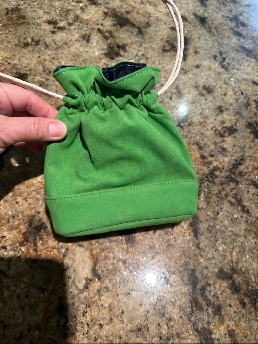 Spartina Keepsake Drawstring Pouch Flamingo Green - Picture 4 of 5